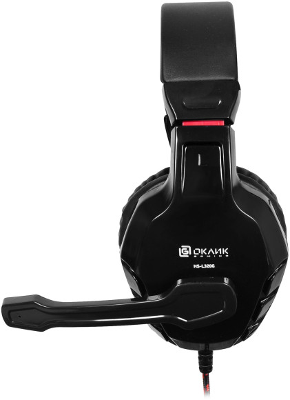 Наушники с микрофоном Оклик HS-L320G Phoenix черный/красный 1.9м мониторные оголовье (359482) Наушники с микрофоном Оклик HS-L320G Phoenix черный/красный 1.9м мониторные оголовье (359482)