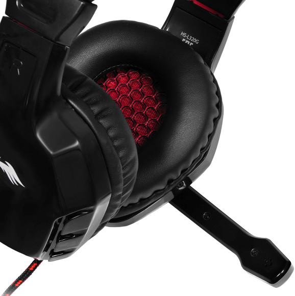Наушники с микрофоном Оклик HS-L320G Phoenix черный/красный 1.9м мониторные оголовье (359482) Наушники с микрофоном Оклик HS-L320G Phoenix черный/красный 1.9м мониторные оголовье (359482)