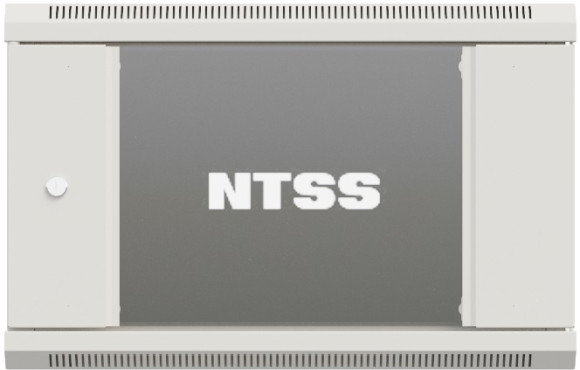 Шкаф коммутационный NTSS Премиум (NTSS-W18U6060GS-2) настенный 18U 600x600мм пер.дв.стекл 60кг серый 515мм 34кг 220град. 900мм IP20 сталь