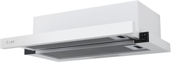 Вытяжка встраиваемая Lex Hubble 2M 600 белый управление: кнопочное (2 мотора) Вытяжка встраиваемая Lex Hubble 2M 600 белый управление: кнопочное (2 мотора)