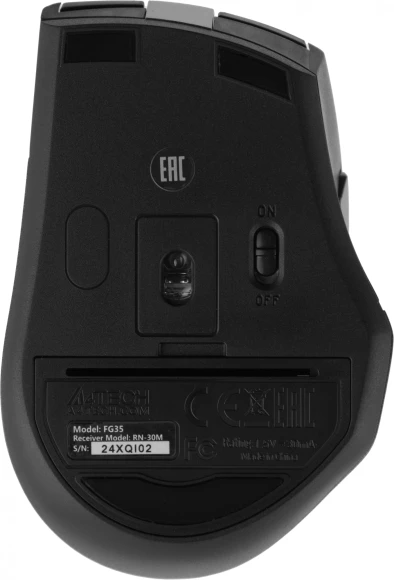 Мышь A4Tech Fstyler FG35 серый/черный оптическая 2000dpi беспров. USB 6but (FG35 GREY) Мышь A4Tech Fstyler FG35 серый/черный оптическая 2000dpi беспров. USB 6but (FG35 GREY)