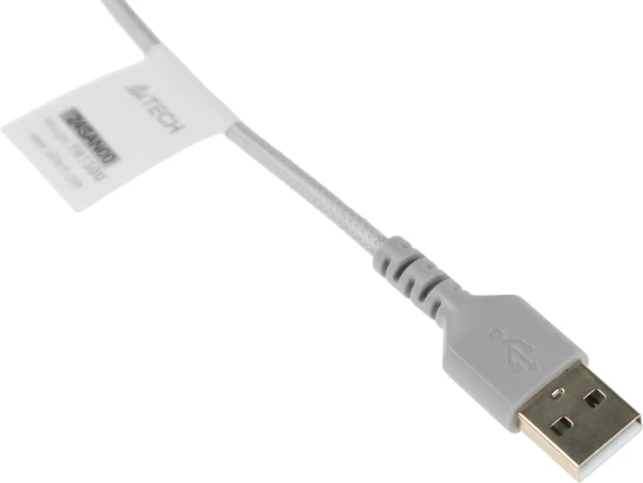 Наушники с микрофоном A4Tech Fstyler FH150U белый/серый 2м накладные USB оголовье (FH150U WHITE)