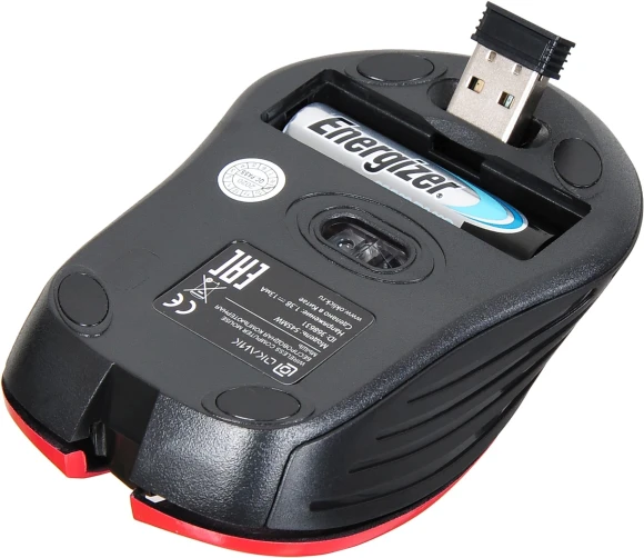 Мышь Оклик 545MW черный/красный оптическая 1600dpi беспров. USB для ноутбука 4but (368631) Мышь Оклик 545MW черный/красный оптическая 1600dpi беспров. USB для ноутбука 4but (368631)