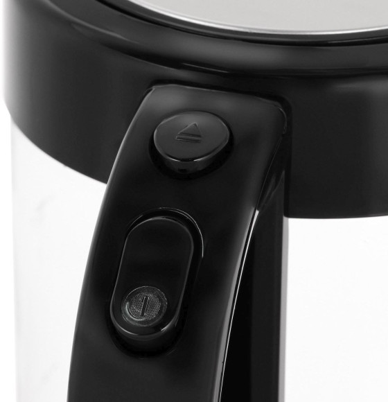 Чайник электрический Bosch TWK70B03 1.7л. 2400Вт черный корпус: стекло/пластик