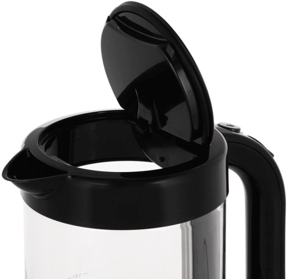 Чайник электрический Bosch TWK70B03 1.7л. 2400Вт черный корпус: стекло/пластик
