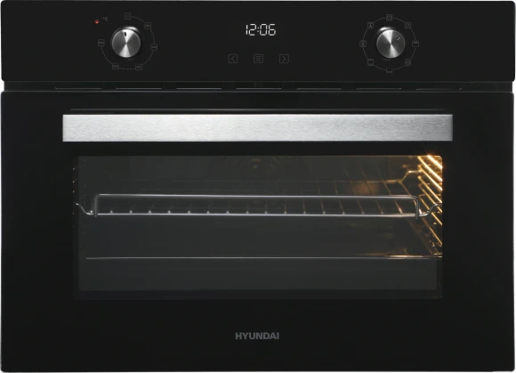 Духовой шкаф Электрический Hyundai HEO 64512 BG черный/серебристый Духовой шкаф Электрический Hyundai HEO 64512 BG черный/серебристый