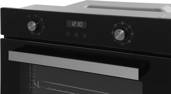 Духовой шкаф Электрический Hyundai HEO 64512 BG черный/серебристый Духовой шкаф Электрический Hyundai HEO 64512 BG черный/серебристый