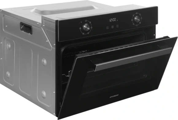 Духовой шкаф Электрический Hyundai HEO 64512 BG черный/серебристый Духовой шкаф Электрический Hyundai HEO 64512 BG черный/серебристый