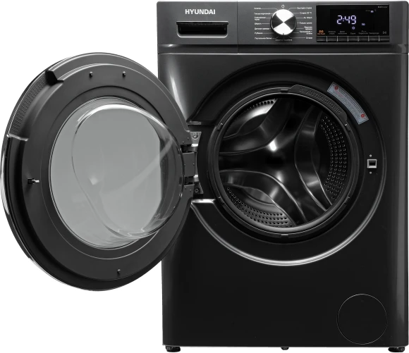Стиральная машина Hyundai WFD8401 класс: B загр.фронтальная макс.:8кг (с сушкой) темно-серый инвертор