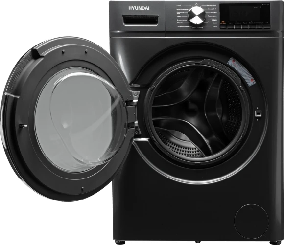 Стиральная машина Hyundai WFD8401 класс: B загр.фронтальная макс.:8кг (с сушкой) темно-серый инвертор