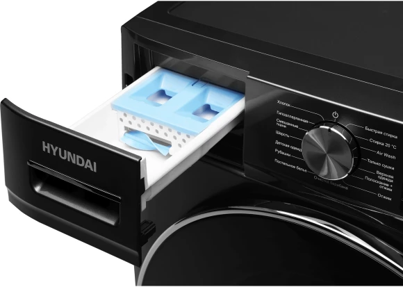 Стиральная машина Hyundai WFD8401 класс: B загр.фронтальная макс.:8кг (с сушкой) темно-серый инвертор