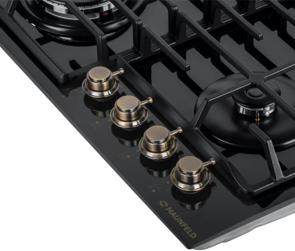 Газовая варочная поверхность Maunfeld EGHG.64.63CB.R/G черный