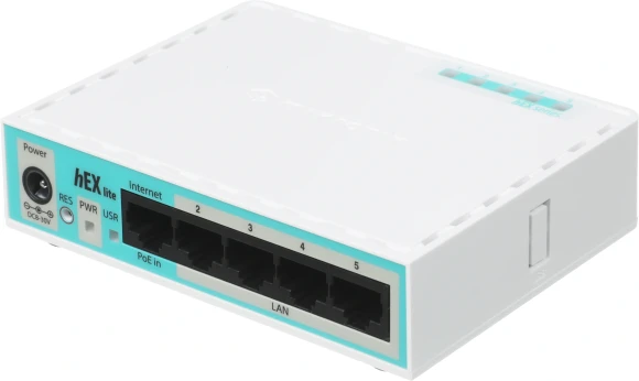 Роутер MikroTik hEX lite (RB750R2) 10/100BASE-TX белый