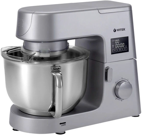 Миксер планетарный Vitek VT-PM0550 2000Вт серебристый