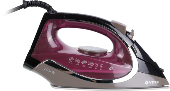 Утюг Vitek VT-8309 2400Вт бордовый/черный
