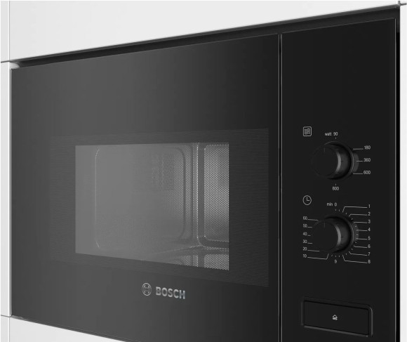 Микроволновая печь Bosch BFL520MB0 20л. 800Вт черный (встраиваемая) Микроволновая печь Bosch BFL520MB0 20л. 800Вт черный (встраиваемая)