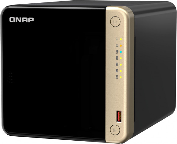 Сетевое хранилище NAS Qnap Original TS-464-8G 4-bay настольный Celeron N5095