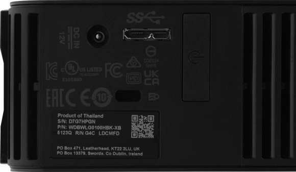 Жесткий диск WD USB3.0 10TB WDBWLG0100HBK-EESN Elements Desktop 3.5" черный