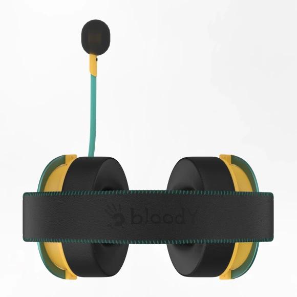 Наушники с микрофоном A4Tech Bloody M595 Renegade желтый/рисунок 2.3м мониторные USB оголовье (M595) Наушники с микрофоном A4Tech Bloody M595 Renegade желтый/рисунок 2.3м мониторные USB оголовье (M595)