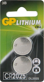 Батарея GP Lithium CR2025 (2шт) блистер Батарея GP Lithium CR2025 (2шт) блистер