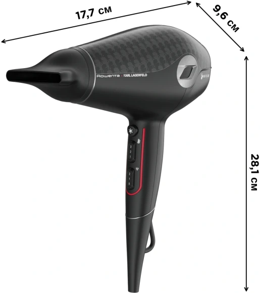 Фен Rowenta CV613LF0 1800Вт серый/коричневый (1830008559)
