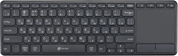 Клавиатура Оклик K614W черный USB беспроводная slim Multimedia Touch (1979327) Клавиатура Оклик K614W черный USB беспроводная slim Multimedia Touch (1979327)