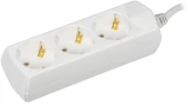 Сетевой удлинитель IEK У03 7м (3 розетки) белый (пакет ПЭ) Сетевой удлинитель IEK У03 7м (3 розетки) белый (пакет ПЭ)