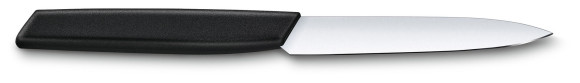 Нож кухонный Victorinox Swiss Modern (6.9003.10) стальной универсальный лезв.100мм прямая заточка черный Нож кухонный Victorinox Swiss Modern (6.9003.10) стальной универсальный лезв.100мм прямая заточка черный