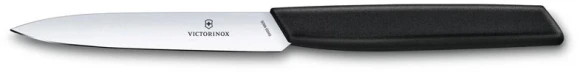 Нож кухонный Victorinox Swiss Modern (6.9003.10) стальной универсальный лезв.100мм прямая заточка черный Нож кухонный Victorinox Swiss Modern (6.9003.10) стальной универсальный лезв.100мм прямая заточка черный
