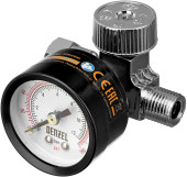 Регулятор давления для компрессоров Denzel K1500 1500л/мин черный