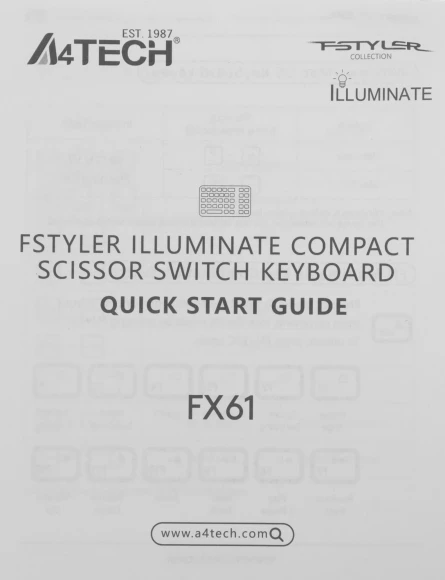 Клавиатура A4Tech Fstyler FX61 белый USB slim LED (FX61 WHITE) Клавиатура A4Tech Fstyler FX61 белый USB slim LED (FX61 WHITE)