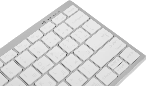 Клавиатура A4Tech Fstyler FX61 белый USB slim LED (FX61 WHITE) Клавиатура A4Tech Fstyler FX61 белый USB slim LED (FX61 WHITE)