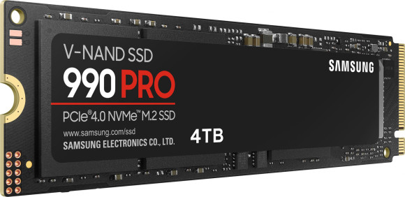 Накопитель SSD Samsung PCIe 4.0 x4 4TB MZ-V9P4T0BW 990 Pro M.2 2280 Накопитель SSD Samsung PCIe 4.0 x4 4TB MZ-V9P4T0BW 990 Pro M.2 2280