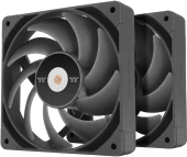 Вентилятор для корпуса Thermaltake Toughfan 12 Pro 120х120x25 черный 4-pin 22.6дБ (упак.:2шт) (CL-F159-PL12BL-A) Ret