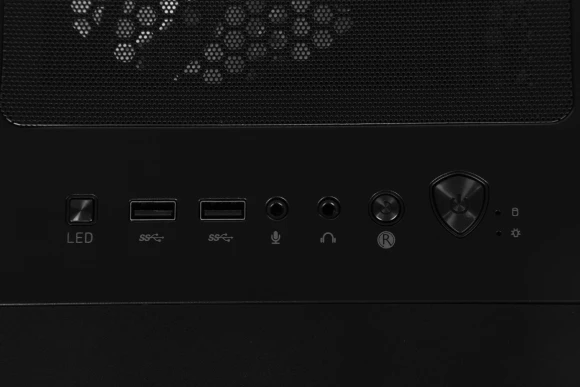 Корпус MSI MAG Forge 120A черный без БП ATX 2x120mm 2xUSB3.0 audio bott PSU