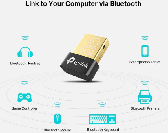 Сетевой адаптер Bluetooth TP-Link UB400 USB 2.0 Сетевой адаптер Bluetooth TP-Link UB400 USB 2.0
