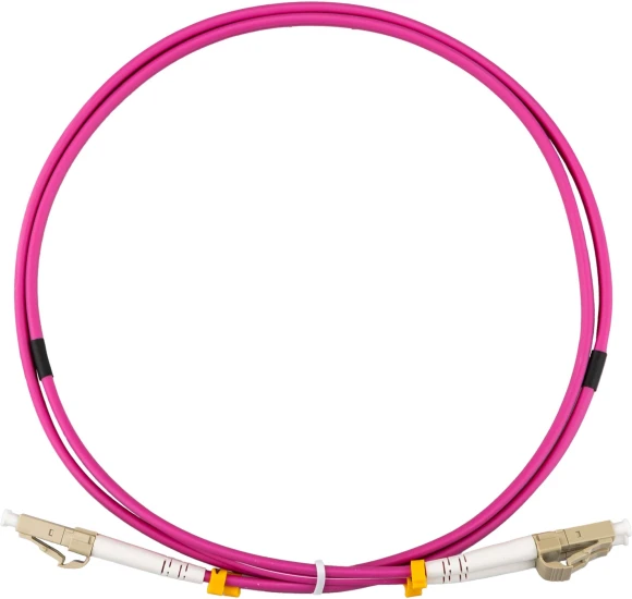 Патч-корд Rexant 50-2611-105 2x50/125 OM4 LC дуплекс-LC дуплекс 1.5м LSZH малиновый