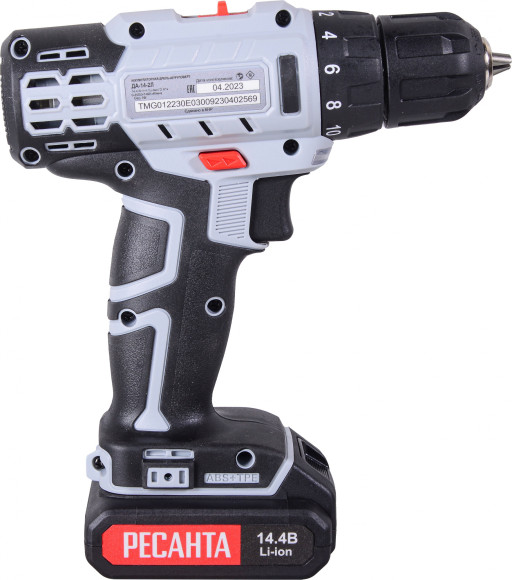 Дрель-шуруповерт Ресанта ДА-14-2Л аккум. патрон:быстрозажимной (75/14/3)