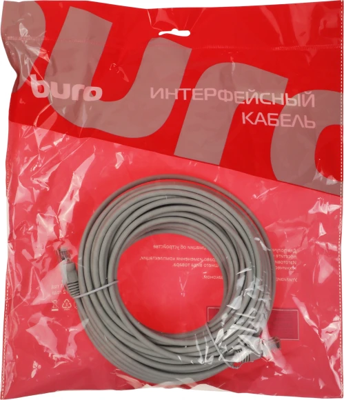 Патч-корд Buro UTP-5E-20M-G-LSZH 1Гбит/с UTP 4 пары cat.5E 20м серый RJ-45 (m)-RJ-45 (m) Патч-корд Buro UTP-5E-20M-G-LSZH 1Гбит/с UTP 4 пары cat.5E 20м серый RJ-45 (m)-RJ-45 (m)