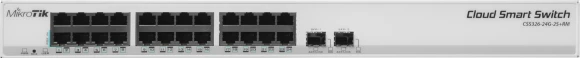 Коммутатор MikroTik CSS326-24G-2S+RM (L2) 24x1Гбит/с 2SFP+ управляемый Коммутатор MikroTik CSS326-24G-2S+RM (L2) 24x1Гбит/с 2SFP+ управляемый