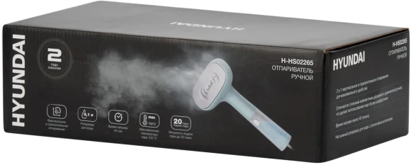 Отпариватель ручной Hyundai H-HS02265 1200Вт мятный/белый