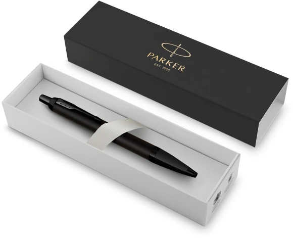 Ручка шариков. Parker IM Achromatic K317 (2127618) Matt Black M син. черн. подар.кор.