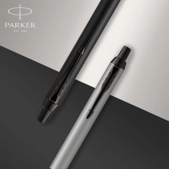 Ручка шариков. Parker IM Achromatic K317 (2127618) Matt Black M син. черн. подар.кор.