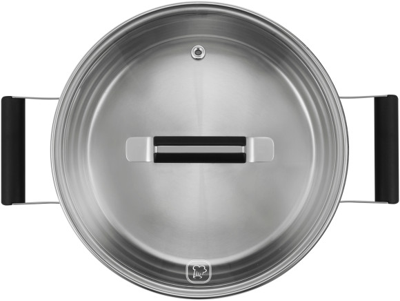 Кастрюля Rondell Bayoneta RDS-1807 3.1л. d=20см (с крышкой) стальной Кастрюля Rondell Bayoneta RDS-1807 3.1л. d=20см (с крышкой) стальной