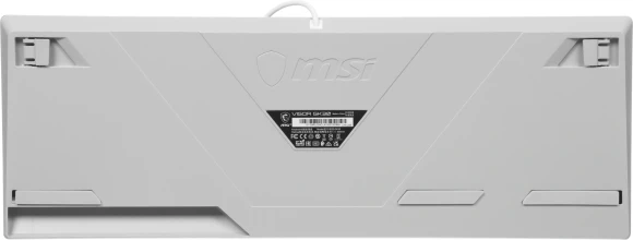 Клавиатура MSI GK30 белый USB Multimedia for gamer LED (подставка для запястий) (S11-04RU304-CLA) кабель 1.8м