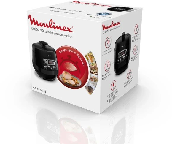 Мультиварка Moulinex Quickchef CE430832 5л 1000Вт черный