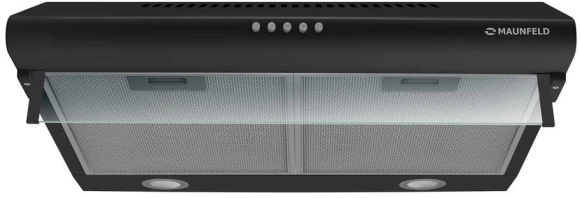 Вытяжка козырьковая Maunfeld MP-1 60 черный управление: кнопочное (1 мотор) Вытяжка козырьковая Maunfeld MP-1 60 черный управление: кнопочное (1 мотор)