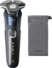 Бритва роторная Philips S5885/10 реж.эл.:3 питан.:аккум. темно-синий