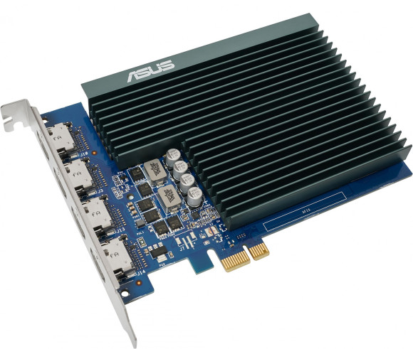 Видеокарта Asus PCI-E 2.0 GT730-4H-SL-2GD5 NVIDIA GeForce GT 730 2Gb 64bit GDDR5 902/5010 HDMIx4 HDCP Ret