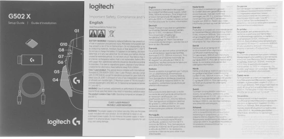 Мышь Logitech G502 X Lightspeed белый оптическая 25600dpi беспров. USB 13but (910-006191) Мышь Logitech G502 X Lightspeed белый оптическая 25600dpi беспров. USB 13but (910-006191)